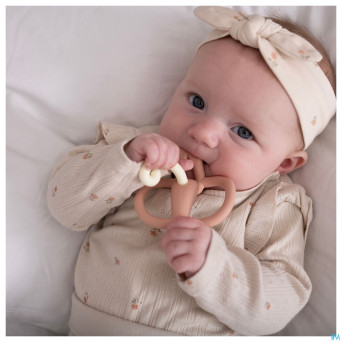 Matchstick monkey anneau dentition vieux rose