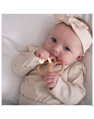 Matchstick monkey anneau dentition vieux rose