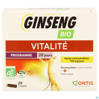 Ortis ginseng bio    20x15ml