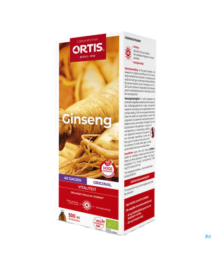 Ortis ginseng bio    fl 500ml