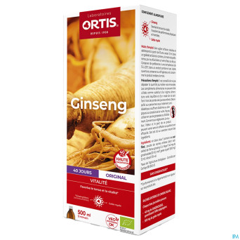 Ortis ginseng bio    fl 500ml