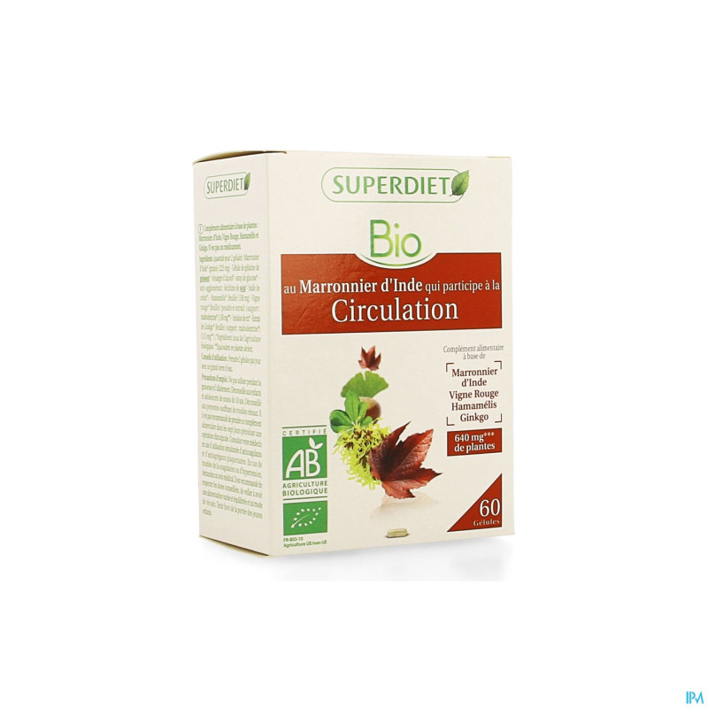Superdiet complexe maron. inde circ. bio  comp 60