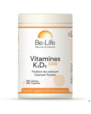 Vitamines k2 d3 1000 be life    caps 30
