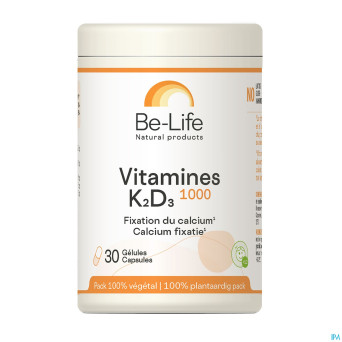 Vitamines k2 d3 1000 be life    caps 30