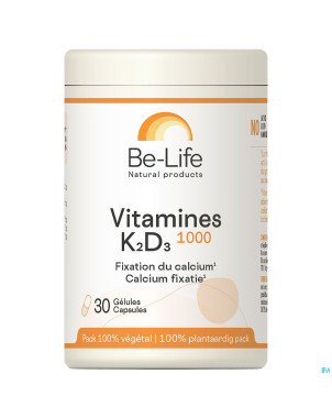 Vitamines k2 d3 1000 be life    caps 30