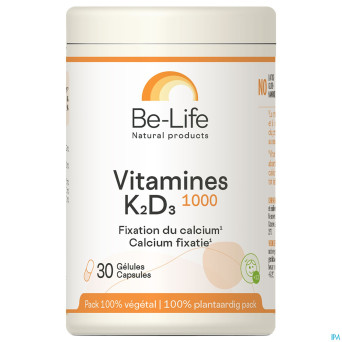 Vitamines k2 d3 1000 be life    caps 30