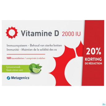 Vitamine d 2000iu metagenics comp 168 promo -20%