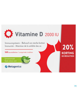 Vitamine d 2000iu metagenics comp 168 promo -20%