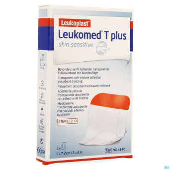 Leukomed t plus skin sens.    7,2cmx5cm 5 7617800