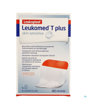 Leukomed t plus skin sens.    7,2cmx5cm 5 7617800