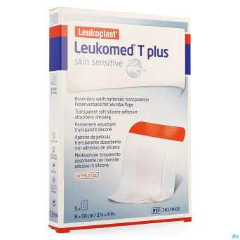 Leukomed t plus skin sens.    8cmx10cm 5 7617801