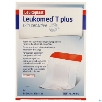 Leukomed t plus skin sens.    8cmx10cm 5 7617801