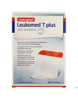 Leukomed t plus skin sens.    8cmx10cm 5 7617801
