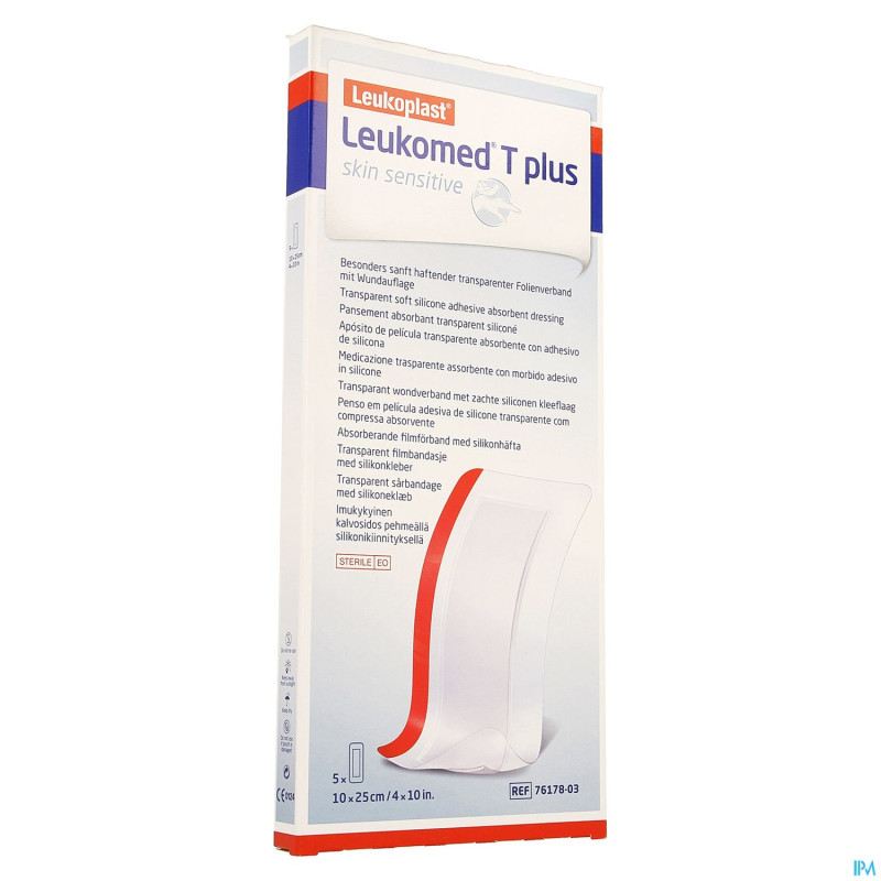 Leukomed t plus skin sens.    10cmx25cm 5 7617803