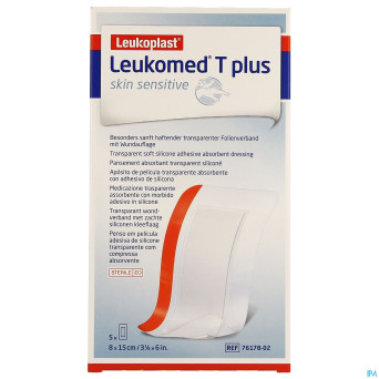 Leukomed t plus skin sens.    8cmx15cm 5 7617802