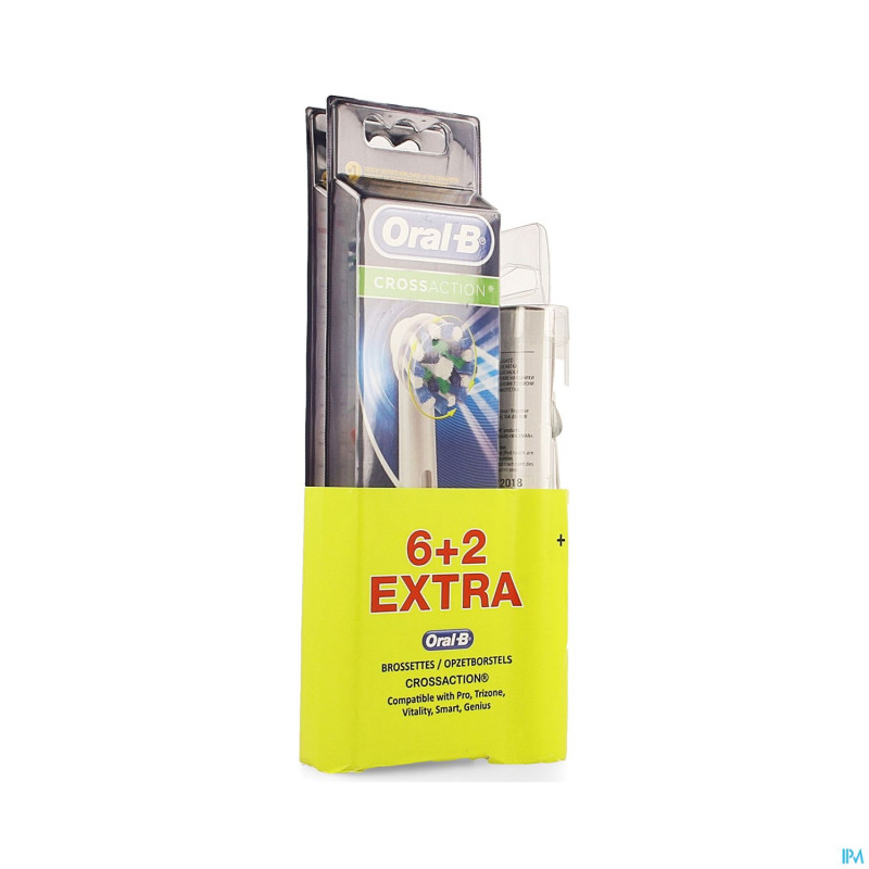 Oral-b refill crossaction 6+2 + ecout.  sony grat.