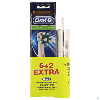 Oral-b refill crossaction 6+2 + ecout.  sony grat.