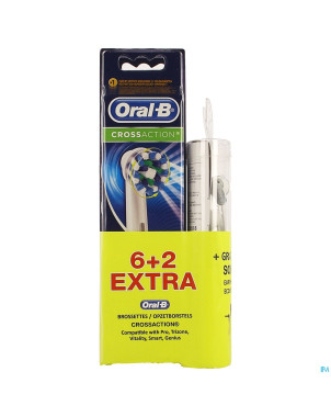 Oral-b refill crossaction 6+2 + ecout.  sony grat.