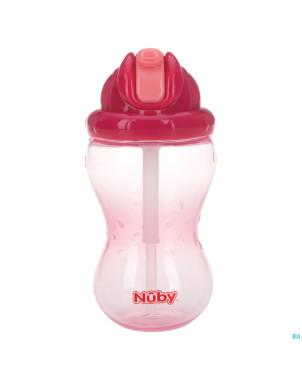 Nuby flip-it gobelet a/goutte 360ml 12m+ rose