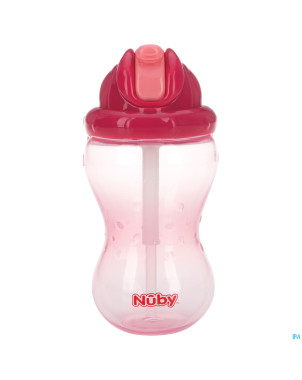Nuby flip-it gobelet a/goutte 360ml 12m+ rose