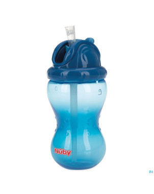 Nuby flip-it gobelet a/goutte 360ml 12m+ bleu