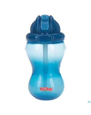 Nuby flip-it gobelet a/goutte 360ml 12m+ bleu