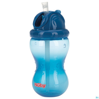 Nuby flip-it gobelet a/goutte 360ml 12m+ bleu