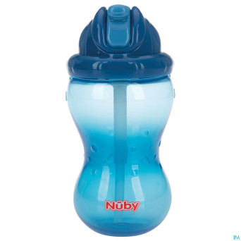 Nuby flip-it gobelet a/goutte 360ml 12m+ bleu
