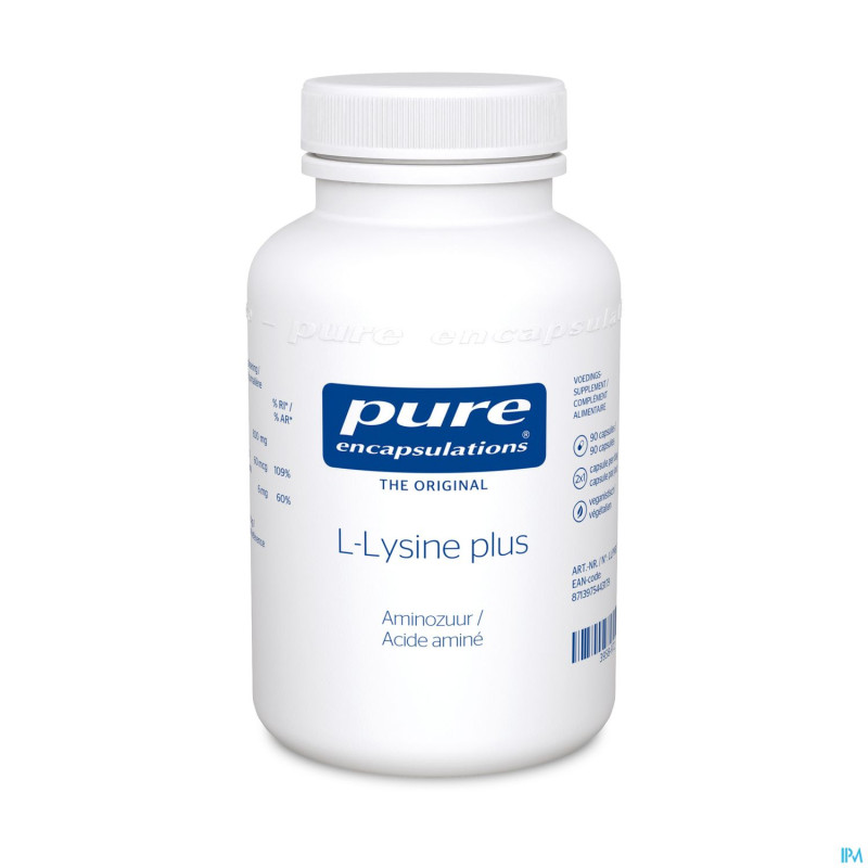 Pure encapsulations l-lysine plus ac.amine caps 90