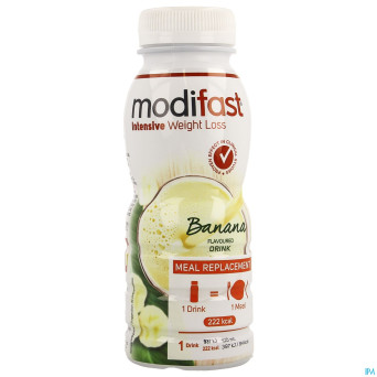 Modifast intensive banana flavoured drink 236ml