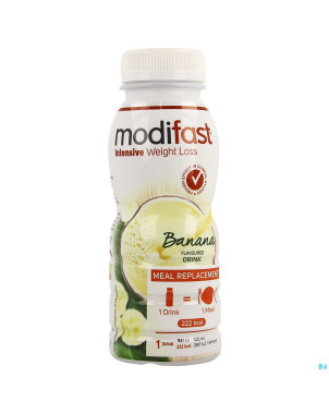 Modifast intensive banana flavoured drink 236ml