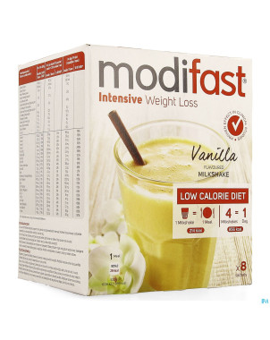 Modifast intensive vanilla flavoured milksh. 8x55g