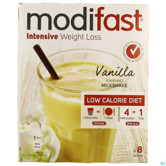 Modifast intensive vanilla flavoured milksh. 8x55g