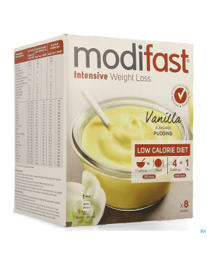Modifast intensive vanilla flavoured pudding 8x55g