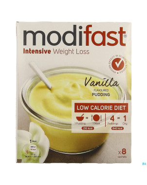 Modifast intensive vanilla flavoured pudding 8x55g