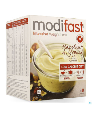 Modifast intensive hazeln.&yog. flav.pudding 8x52g