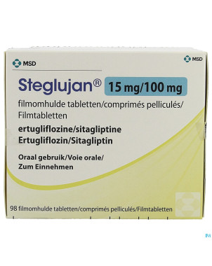 Steglujan 15mg/100mg comp pell  7 x 14 blister