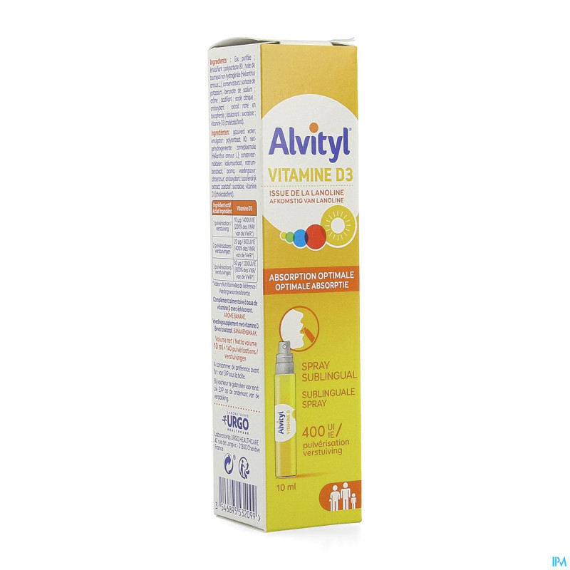 Alvityl vitamine d3 spray 10ml