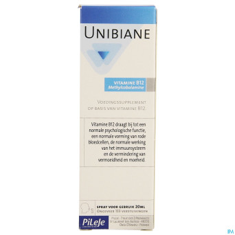 Unibiane vitamine b12    fl pompe 20ml