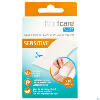 Febelcare plast sensitive uncut    10x6cm 10