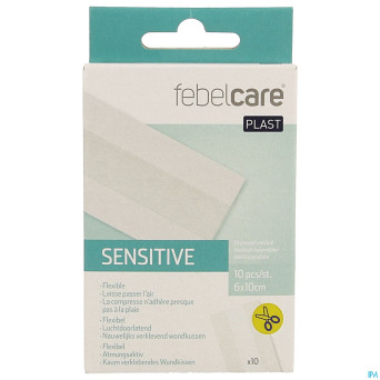 Febelcare plast sensitive uncut    10x6cm 10