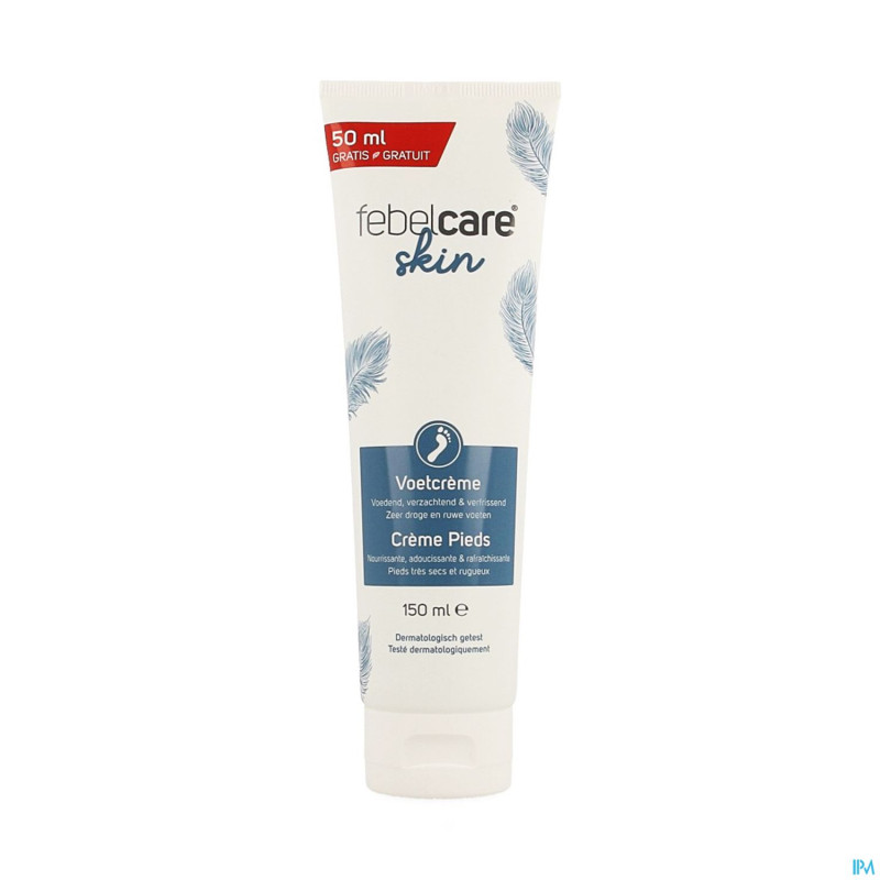 Febelcare skincare creme pied 100ml+ 50ml gratuit