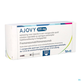 Ajovy 225mg sol inj seringue preremplie    1