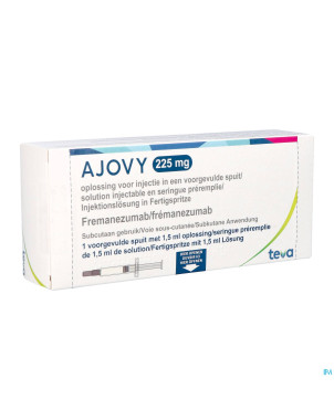 Ajovy 225mg sol inj seringue preremplie    1