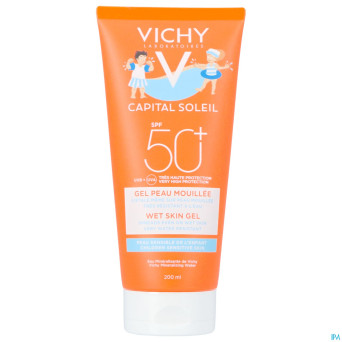 Vichy cap. sol. gel lait fond.enf. wet ip50+ 200ml
