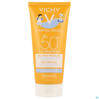 Vichy cap. sol. gel lait fond.enf. wet ip50+ 200ml