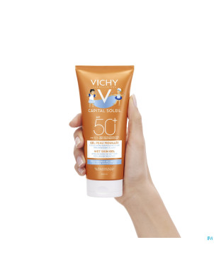 Vichy cap. sol. gel lait fond.enf. wet ip50+ 200ml