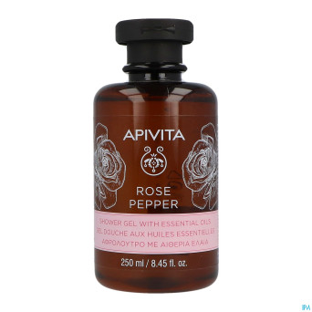 Apivita rose pepper shower gel ess. oils 250ml