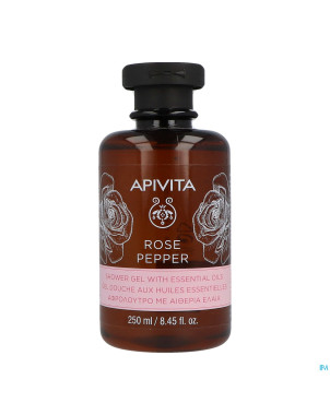 Apivita rose pepper shower gel ess. oils 250ml