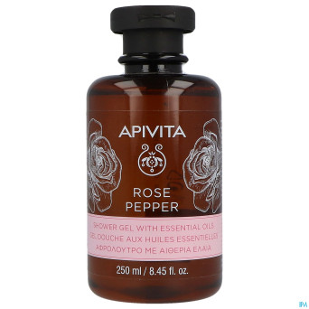 Apivita rose pepper shower gel ess. oils 250ml